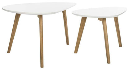 Safavieh - Olida Double Coffee Table - White - Oak - FOX8208A veiw 3