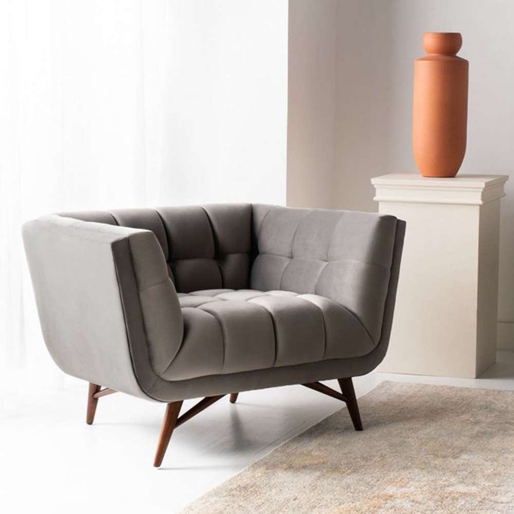Safavieh - Couture - Onyx Mid-Century Club Chair - Dark Grey - SFV4724A veiw 2