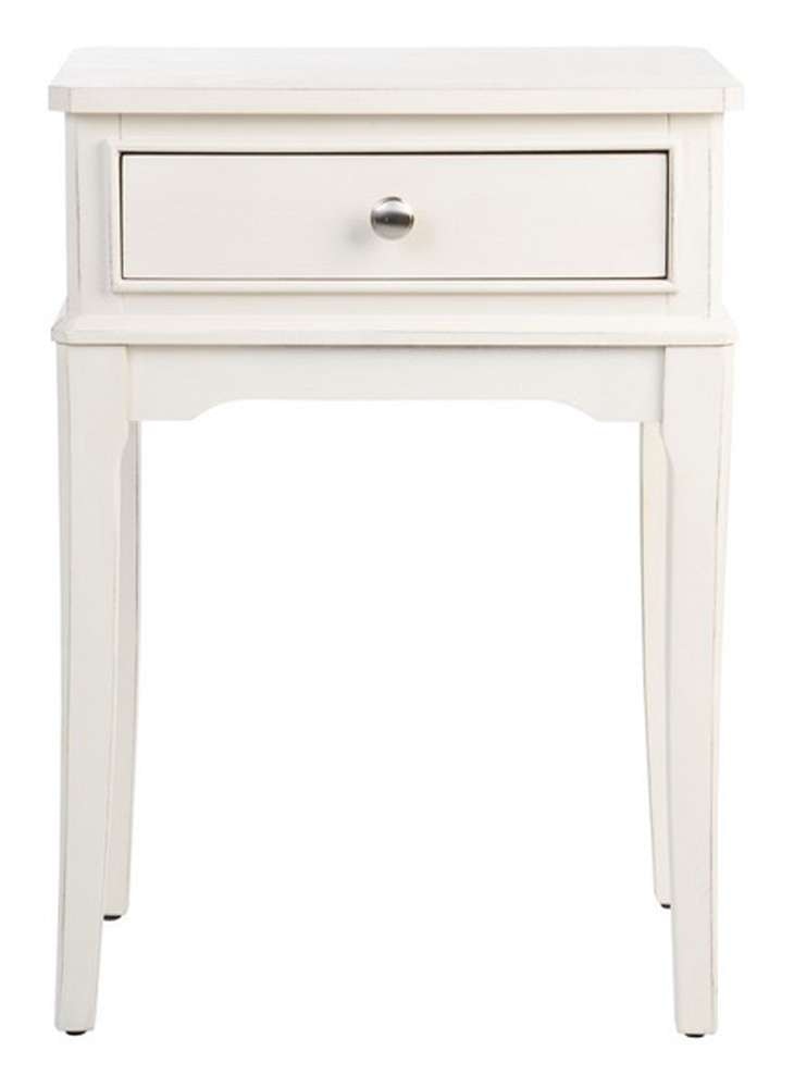Safavieh - Opal 1Drw Accent Table - Distressed - White - ACC5719A veiw 1