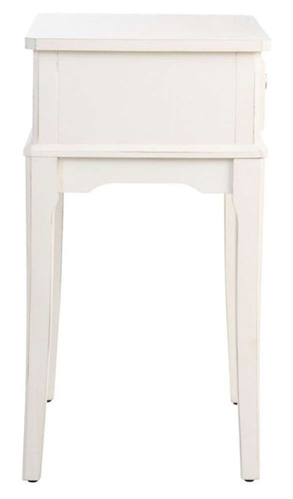 Safavieh - Opal 1Drw Accent Table - Distressed - White - ACC5719A veiw 3