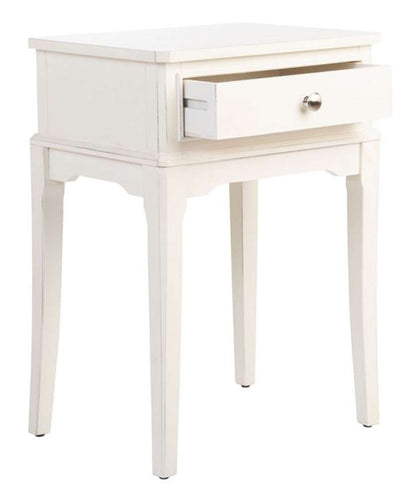 Safavieh - Opal 1Drw Accent Table - Distressed - White - ACC5719A veiw 4