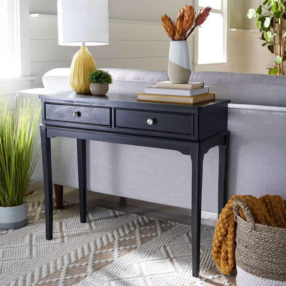Safavieh - Opal 2Drw Console Table - Black - CNS5726B veiw 2