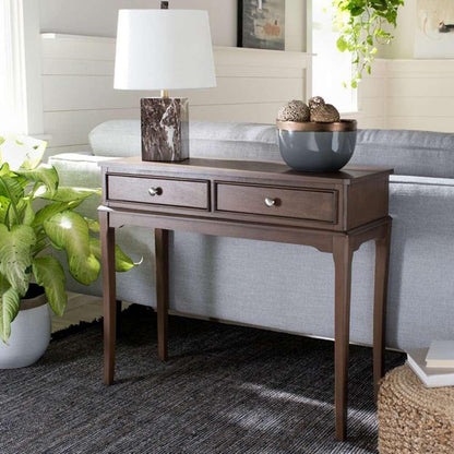 Safavieh - Opal 2Drw Console Table - Brown - CNS5726C veiw 2