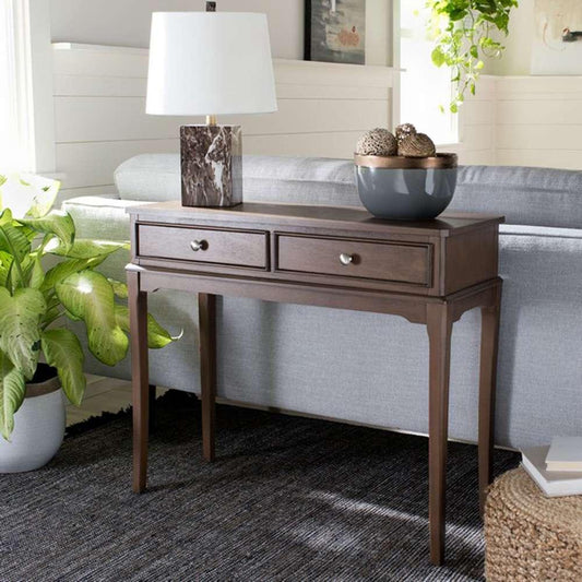 Safavieh - Opal 2Drw Console Table - Brown - CNS5726C veiw 2