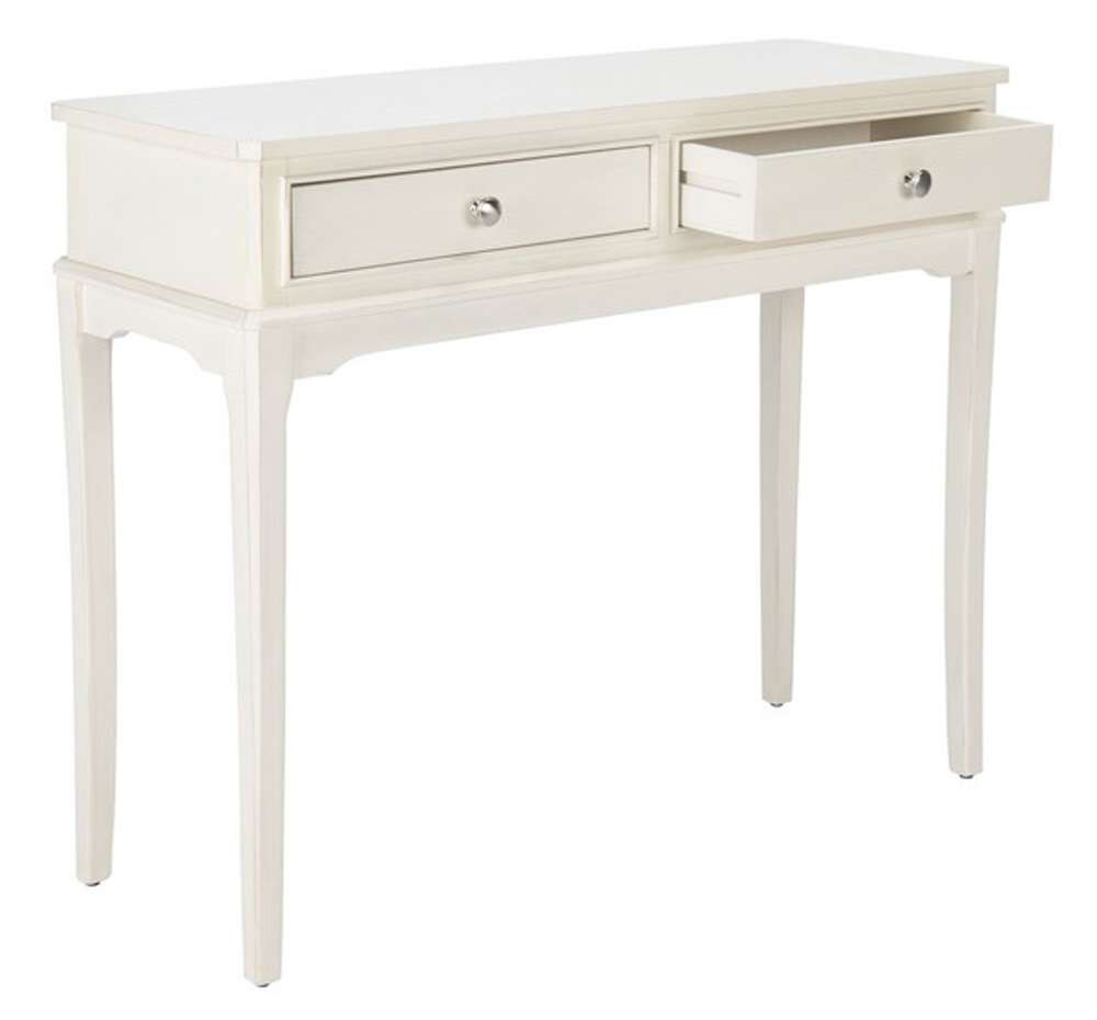 Safavieh - Opal 2Drw Console Table - Distressed - White - CNS5726A veiw 4