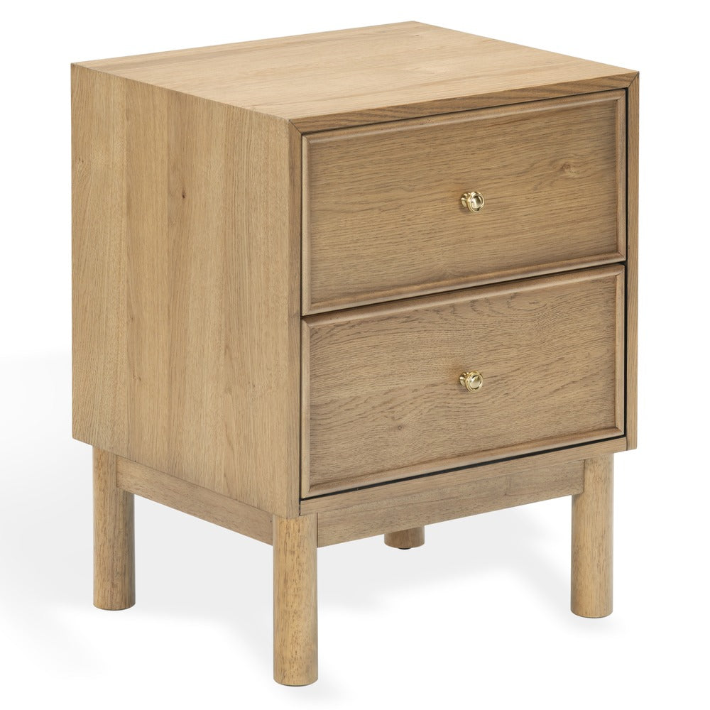 Safavieh - Orion 2 Drawer Wood Nightstand / Brown Oak - SFV2246B view 3