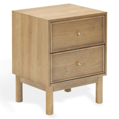 Safavieh - Orion 2 Drawer Wood Nightstand / Brown Oak - SFV2246B view 3