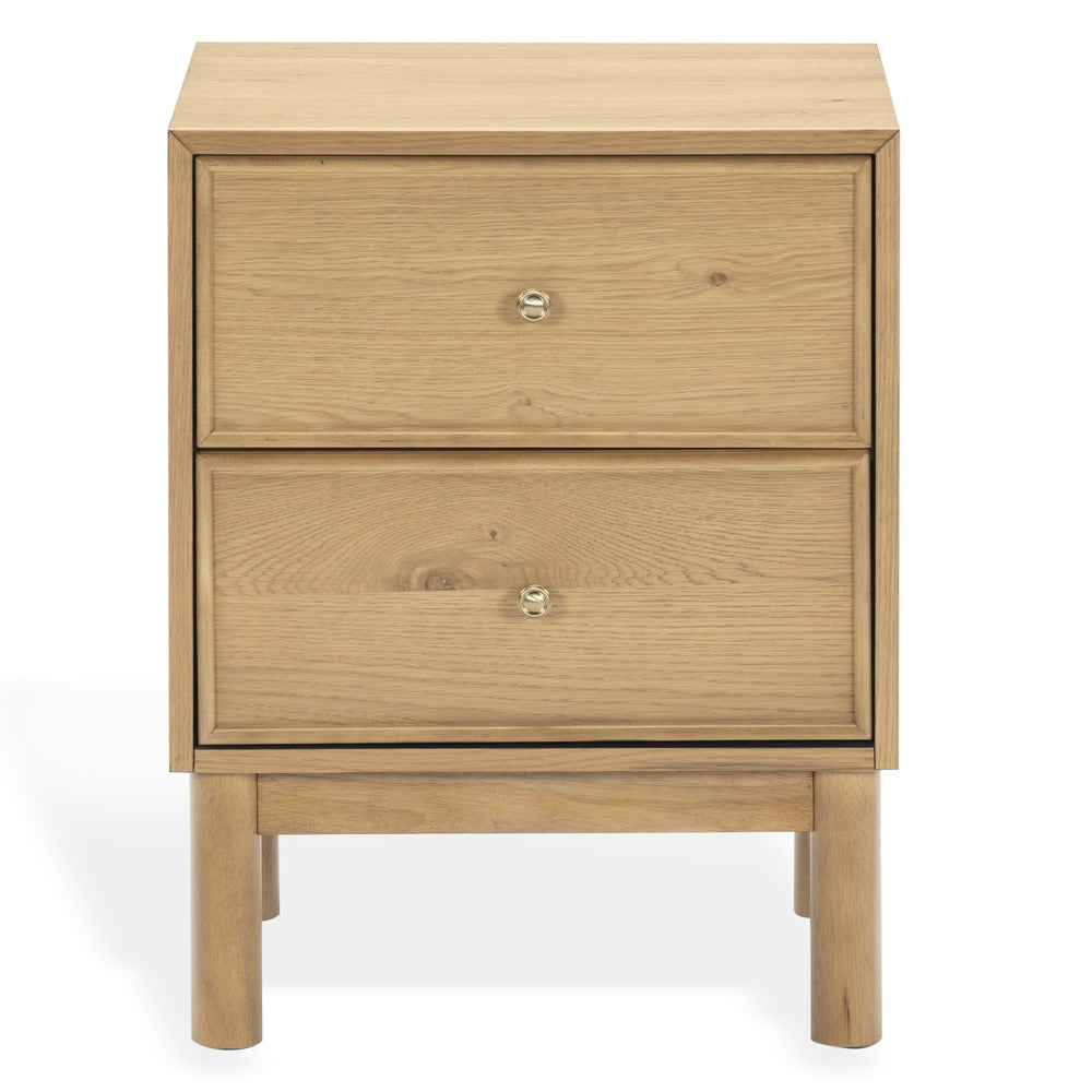 Safavieh - Orion 2 Drawer Wood Nightstand / Greige Oak - SFV2246A view 1