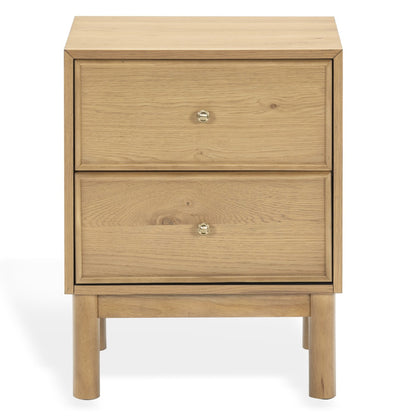 Safavieh - Orion 2 Drawer Wood Nightstand / Greige Oak - SFV2246A view 1