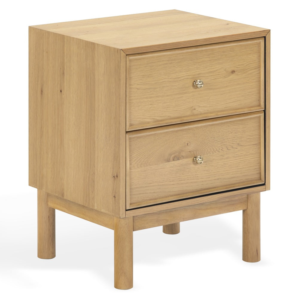 Safavieh - Orion 2 Drawer Wood Nightstand / Greige Oak - SFV2246A view 3