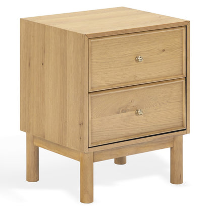 Safavieh - Orion 2 Drawer Wood Nightstand / Greige Oak - SFV2246A view 3