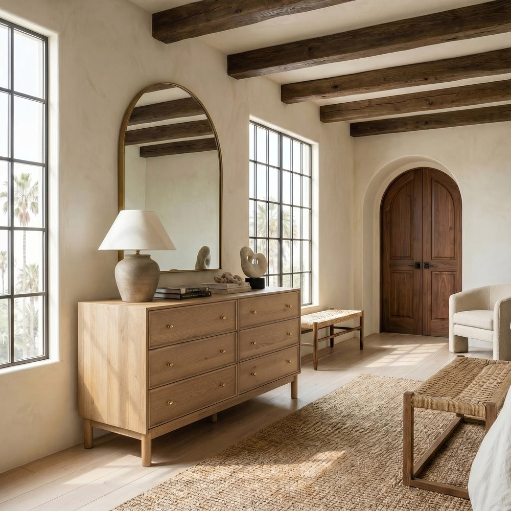 Safavieh - Orion 6 Drawer Wood Dresser / Brown Oak - SFV2247B view 2
