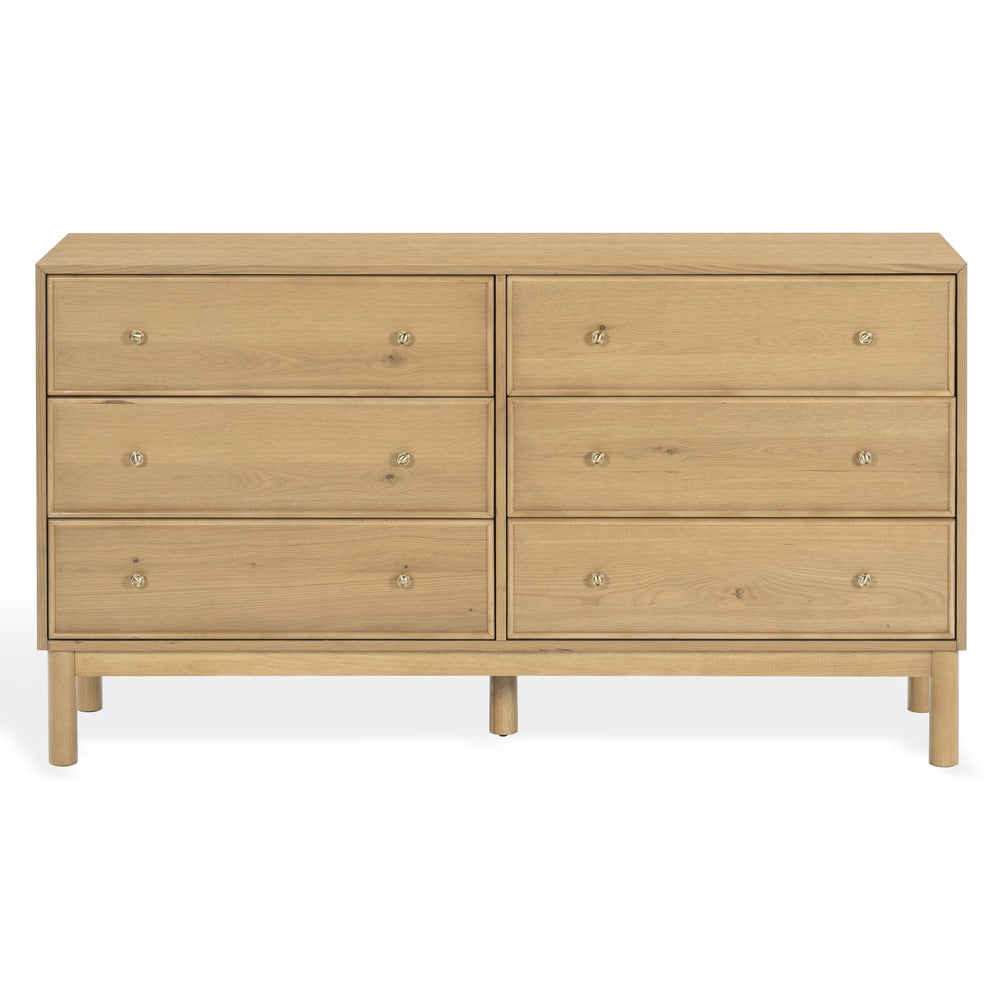 Safavieh - Orion 6 Drawer Wood Dresser / Greige Oak - SFV2247A view 1