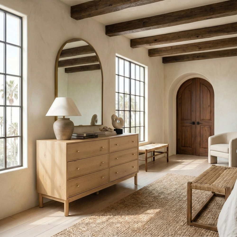 Safavieh - Orion 6 Drawer Wood Dresser / Greige Oak - SFV2247A view 2