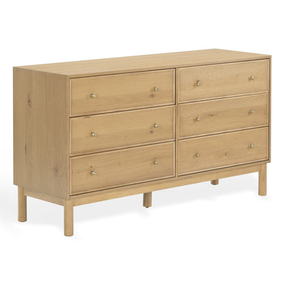 Safavieh - Orion 6 Drawer Wood Dresser / Greige Oak - SFV2247A view 3