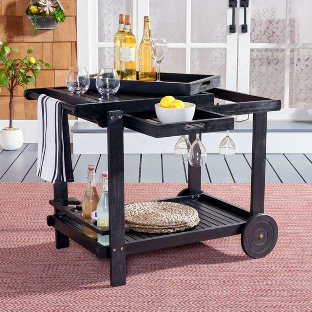 Safavieh - Orland Tea Trolly - Black - PAT7010D veiw 3