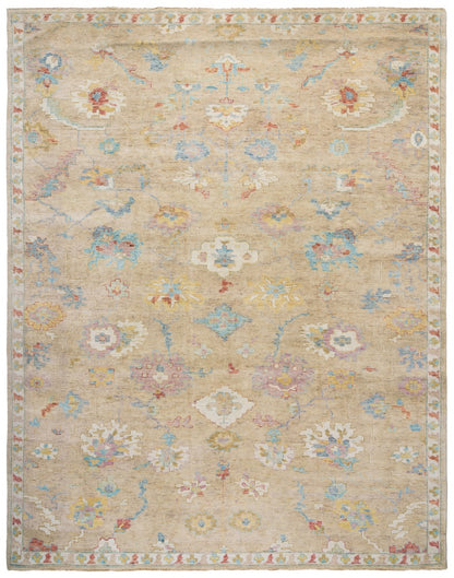 Safavieh - Oushak 653B Beige Blue - 8" X 10" - OSH653B-8 view 1