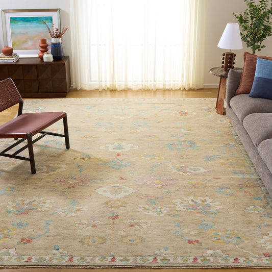 Safavieh - Oushak 653B Beige Blue - 8" X 10" - OSH653B-8 view 2