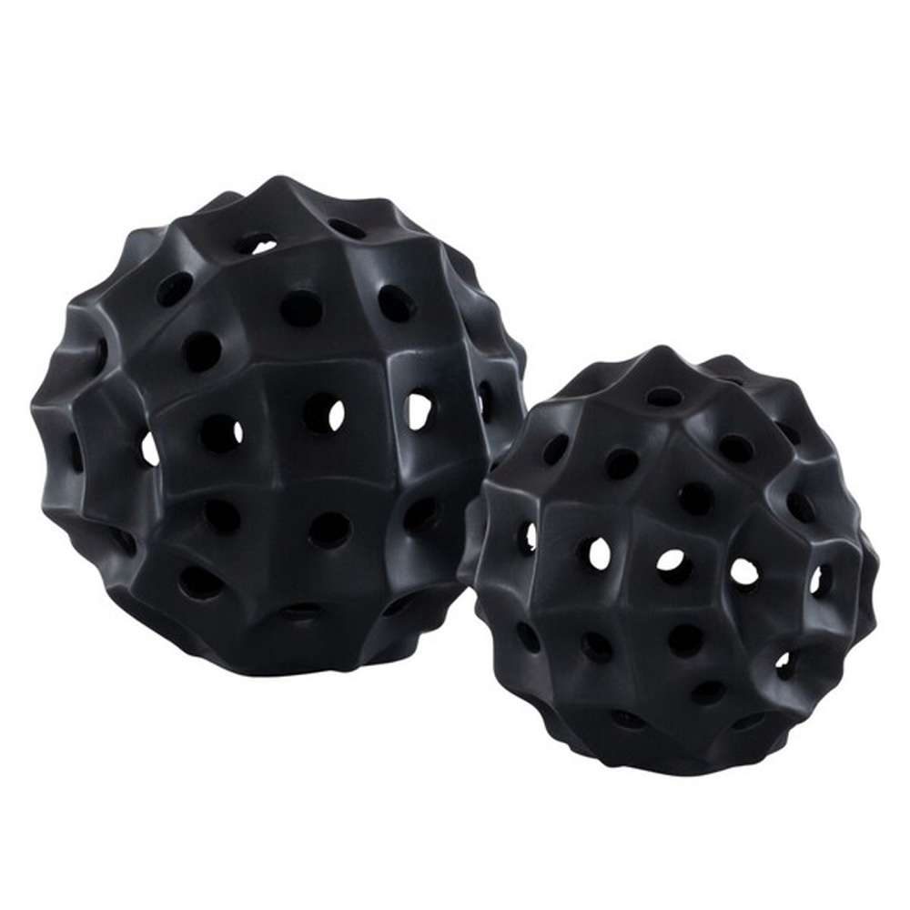 Safavieh - Ovis Ceramic Vase - Black  (Set of 2) - RDC4019C-SET2 veiw 3