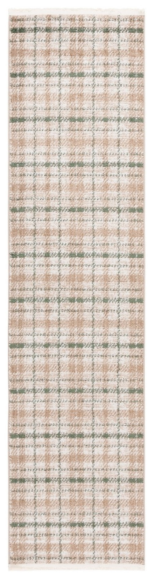 Safavieh - Oxford Plaids 304Y Beige / Green - 2" X 12" - OXP304Y-212 view 1
