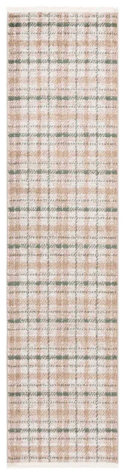 Safavieh - Oxford Plaids 304Y Beige / Green - 2" X 12" - OXP304Y-212 view 1
