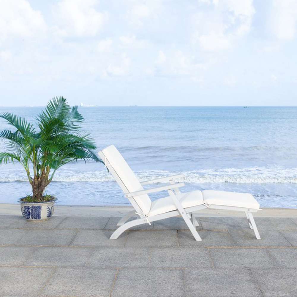 Safavieh - Palmdale Lounge Chair - Grey - Beige - PAT7015D veiw 2