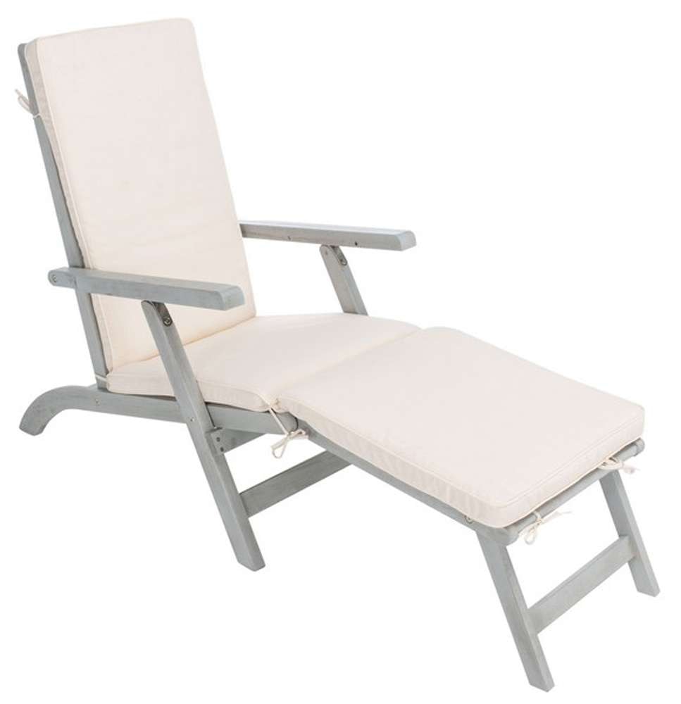 Safavieh - Palmdale Lounge Chair - Grey - Beige - PAT7015D veiw 4