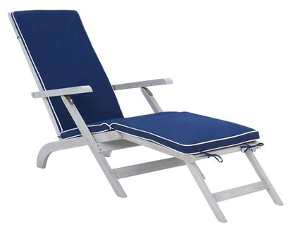 Safavieh - Palmdale Lounge Chair - Grey - Navy - PAT7015B veiw 3