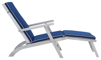 Safavieh - Palmdale Lounge Chair - Grey - Navy - PAT7015B veiw 4