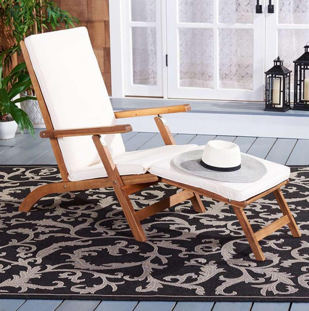 Safavieh - Palmdale Lounge Chair - Natural - Beige - PAT7015C veiw 2