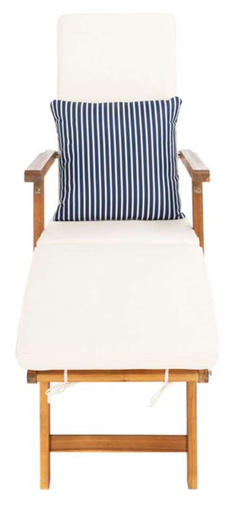 Safavieh - Palmdale Lounge Chair - Natural - Bge + Thn Stp P - PAT7015E veiw 1