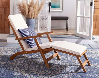 Safavieh - Palmdale Lounge Chair - Natural - Bge + Thn Stp P - PAT7015E veiw 3