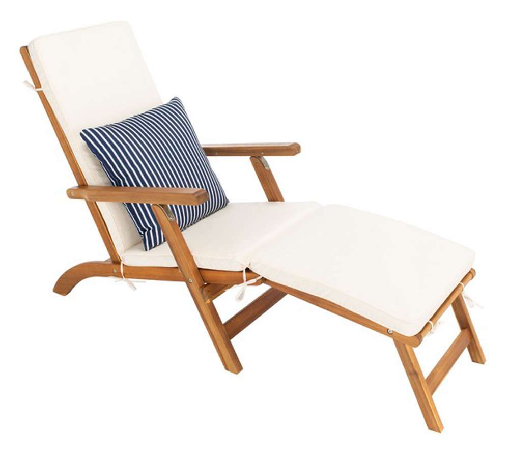 Safavieh - Palmdale Lounge Chair - Natural - Bge + Thn Stp P - PAT7015E veiw 4
