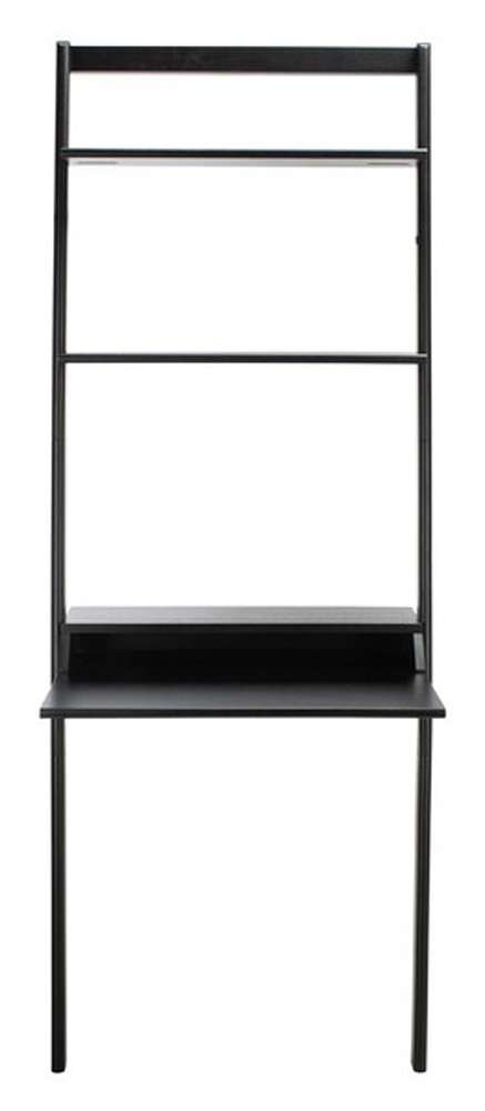 Safavieh - Pamella 2 Shelf Leaning Desk - Black - DSK9400D veiw 1