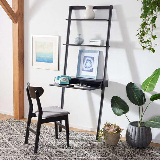 Safavieh - Pamella 2 Shelf Leaning Desk - Black - DSK9400D veiw 2
