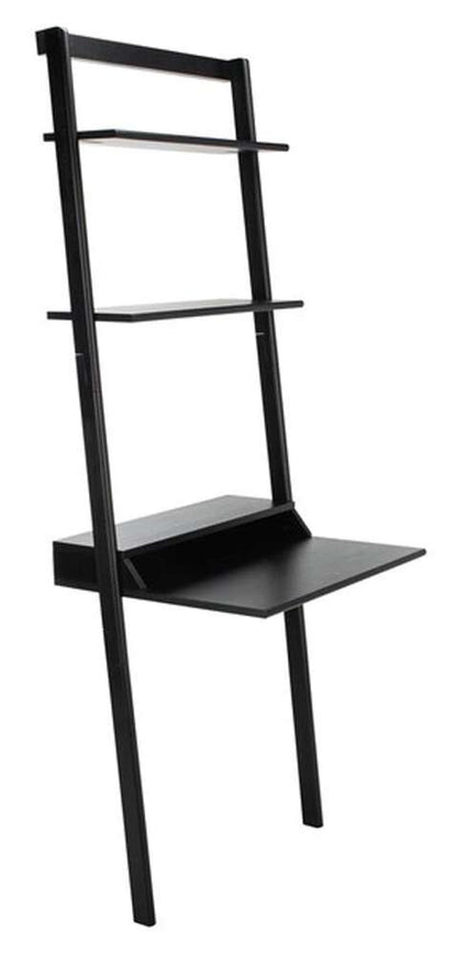 Safavieh - Pamella 2 Shelf Leaning Desk - Black - DSK9400D veiw 3