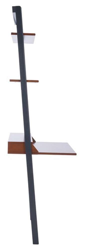 Safavieh - Pamella 2 Shelf Leaning Desk - Honey Brown - Charcoal - DSK9400A veiw 3
