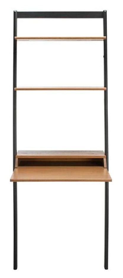 Safavieh - Pamella 2 Shelf Leaning Desk - Natural - Charcoal - DSK9400C view 1