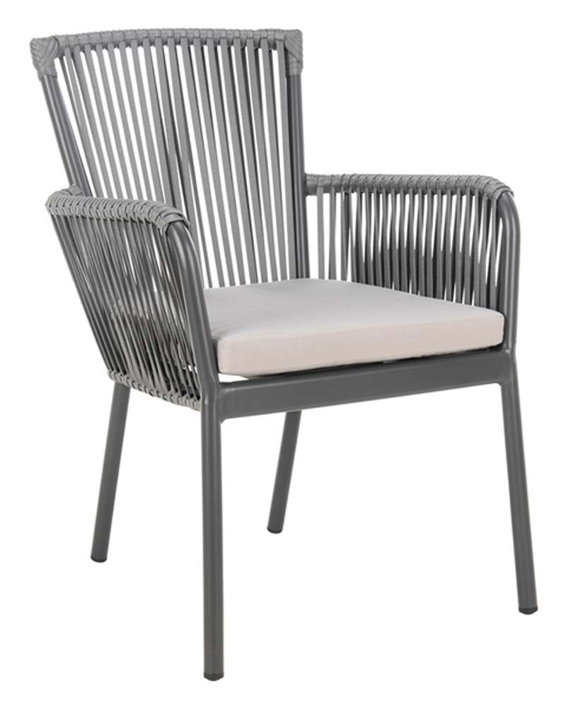 Safavieh - Paolo Rope Chair - Grey  (Set of 2) - PAT4024A-SET2 veiw 3