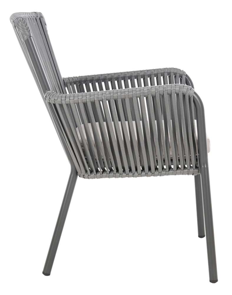Safavieh - Paolo Rope Chair - Grey  (Set of 2) - PAT4024A-SET2 veiw 4