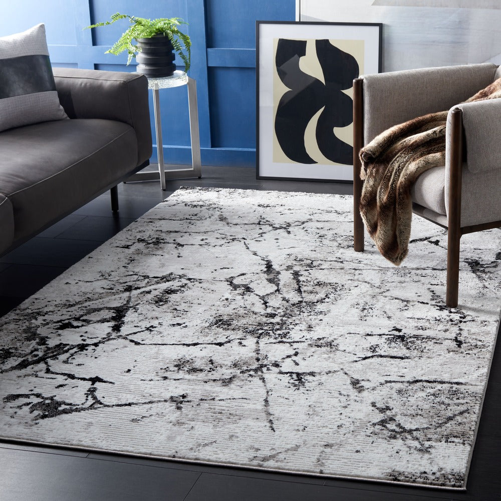 Safavieh - Parker 102Z Black / Grey Ivory - 6" X 9" - PRK102Z-6 view 2