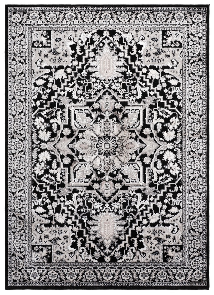 Safavieh - Parker 186H Black / Ivory Grey - 5.3" X 7" - PRK186H-5 view 1