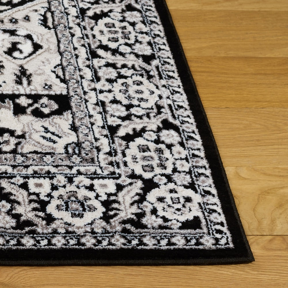 Safavieh - Parker 186H Black / Ivory Grey - 5.3" X 7" - PRK186H-5 view 3