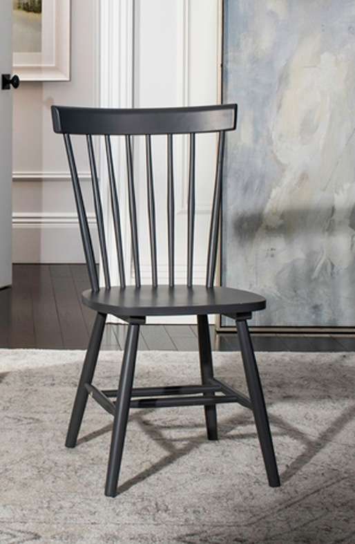 Safavieh - Parker Spindel Side Chair - Charcoal Grey  (Set of 2) - AMH8500G-SET2 veiw 1