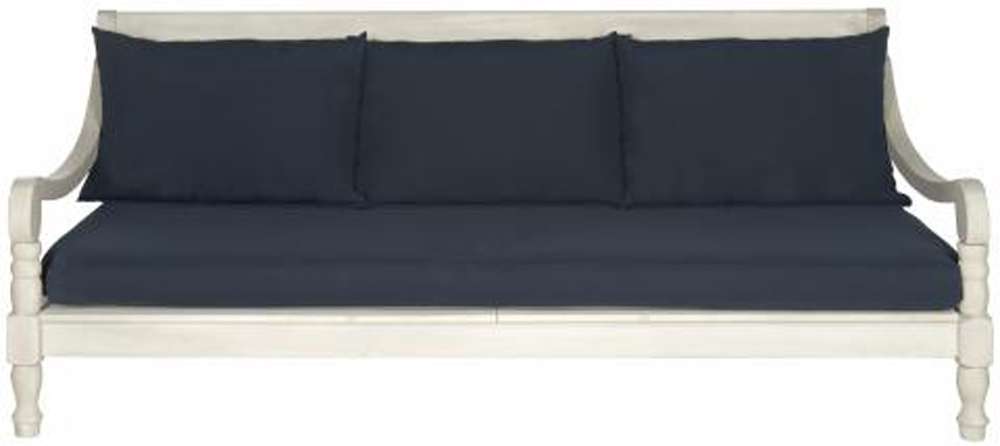 Safavieh - Pasadena Day Bed - Antique White - Navy - PAT6724D veiw 1