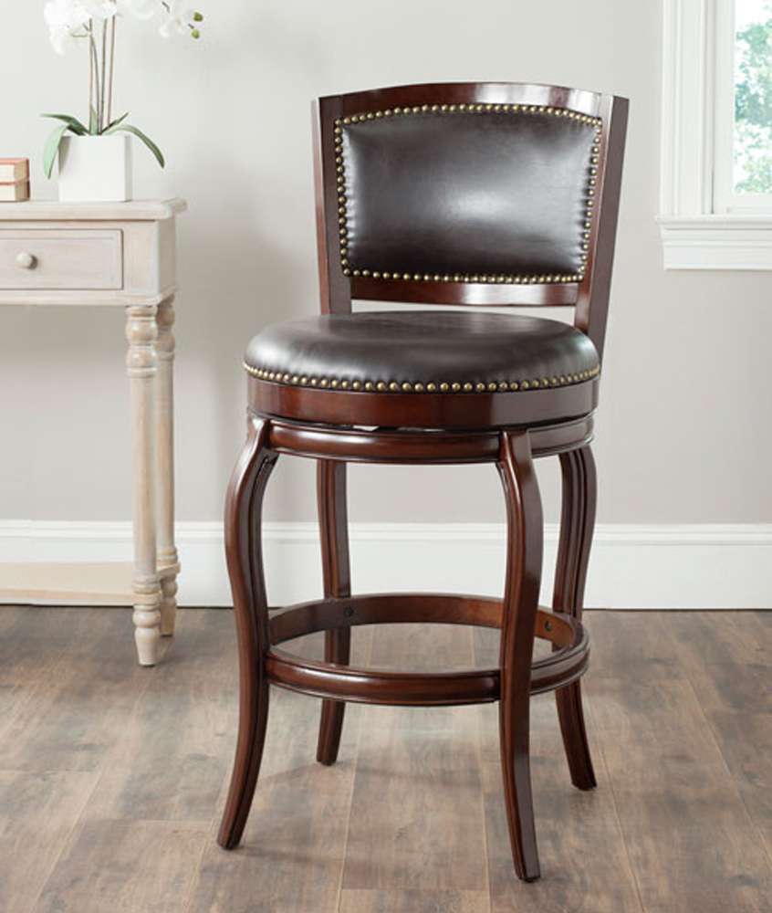 Safavieh - Pasquale Barstool - Brown - FOX7011A veiw 2