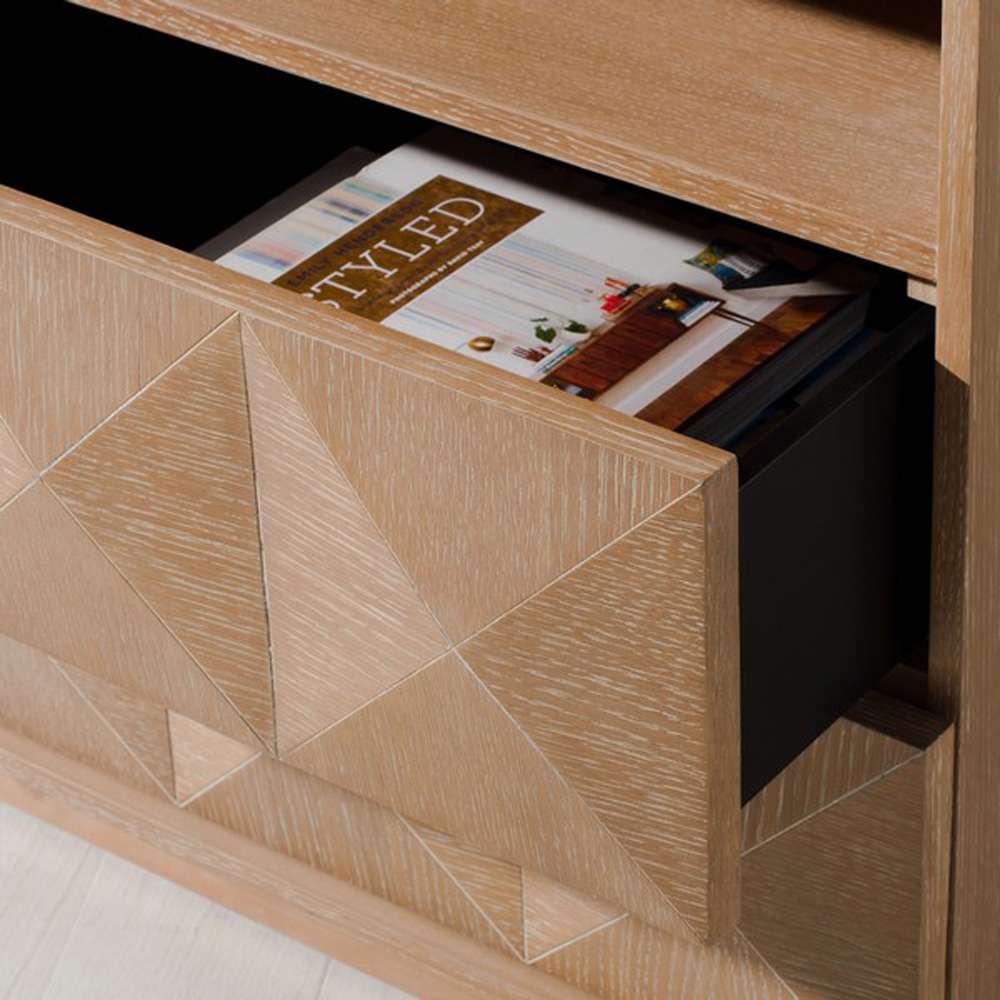 Safavieh - Couture - Patty 2 Drawer Nightstand - Natural - SFV7207C veiw 2