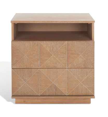 Safavieh - Couture - Patty 2 Drawer Nightstand - Natural - SFV7207C veiw 3