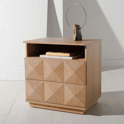 Safavieh - Couture - Patty 2 Drawer Nightstand - Natural - SFV7207C veiw 4