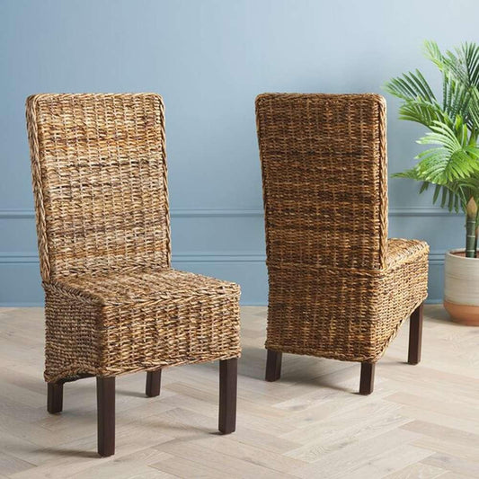 Safavieh - Pembrooke Side Chair - Banana Natural - Dark Brown  (Set of 2) - FOX6520A-SET2 veiw 2